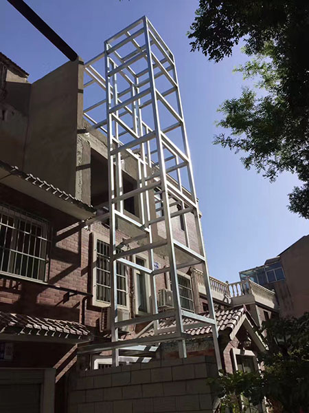 北京昌平都市芳園外掛鋼架井道圖2 北京昌平都市芳園外掛鋼架井道圖2